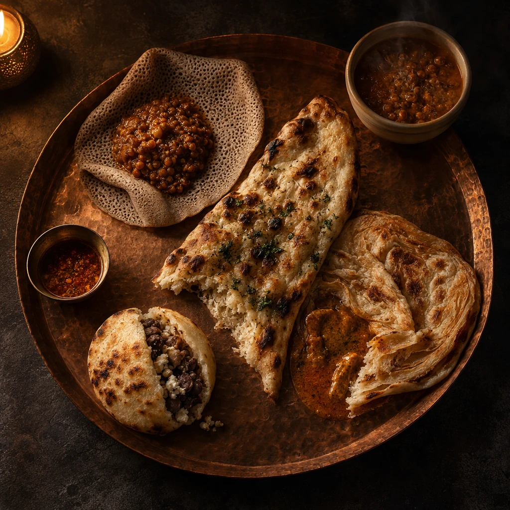 Scoop, Split, or Tear? 4 Flatbreads That Change the Whole Dinner