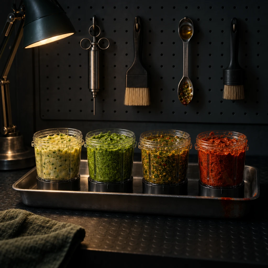 One Blender, Four Jobs: Epis, Green Seasoning, Chermoula, and Recado Rojo